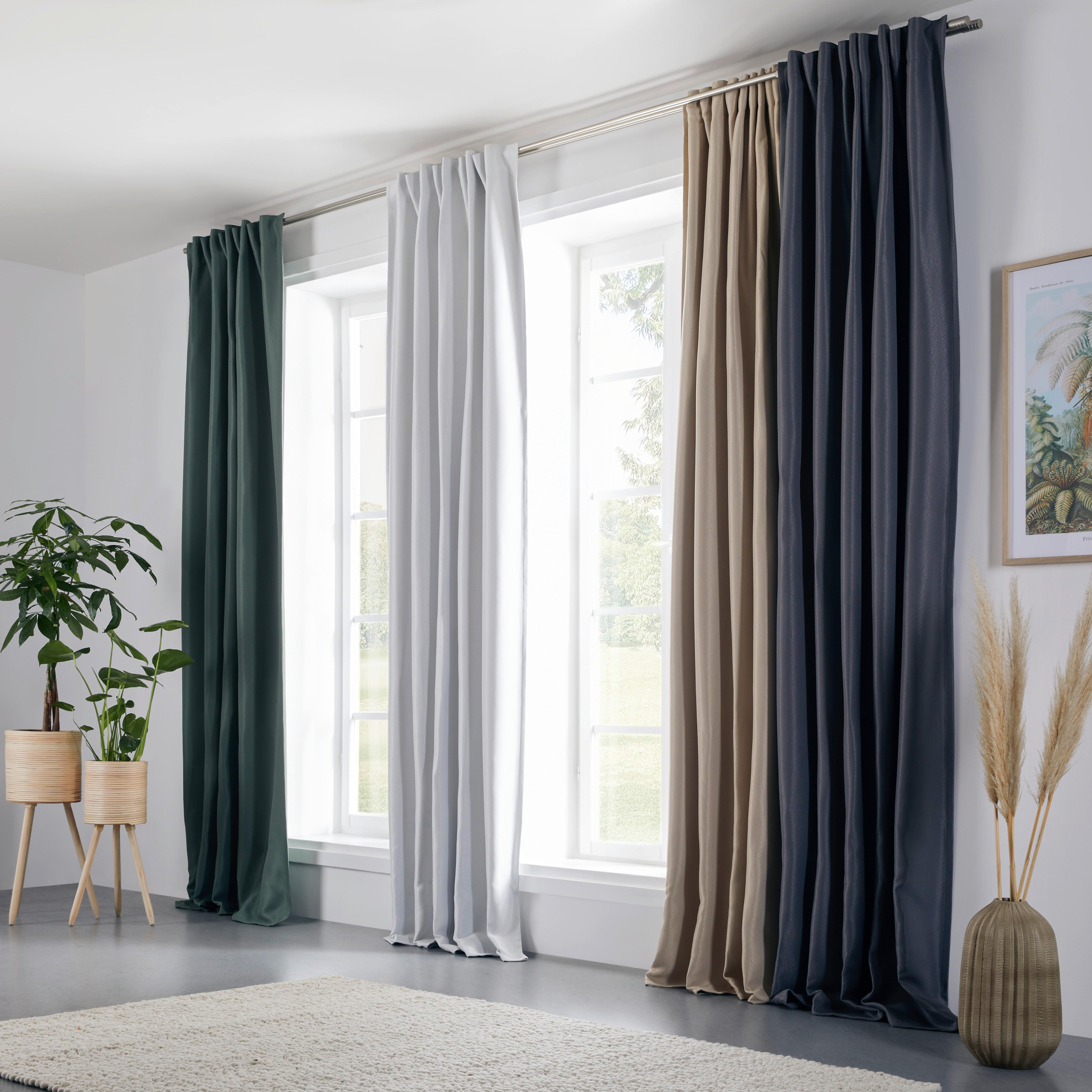 Zatemňovací závěs Roman, 135/255cm, antracit - antracitová, Moderní, textil (135/255cm) - Premium Living