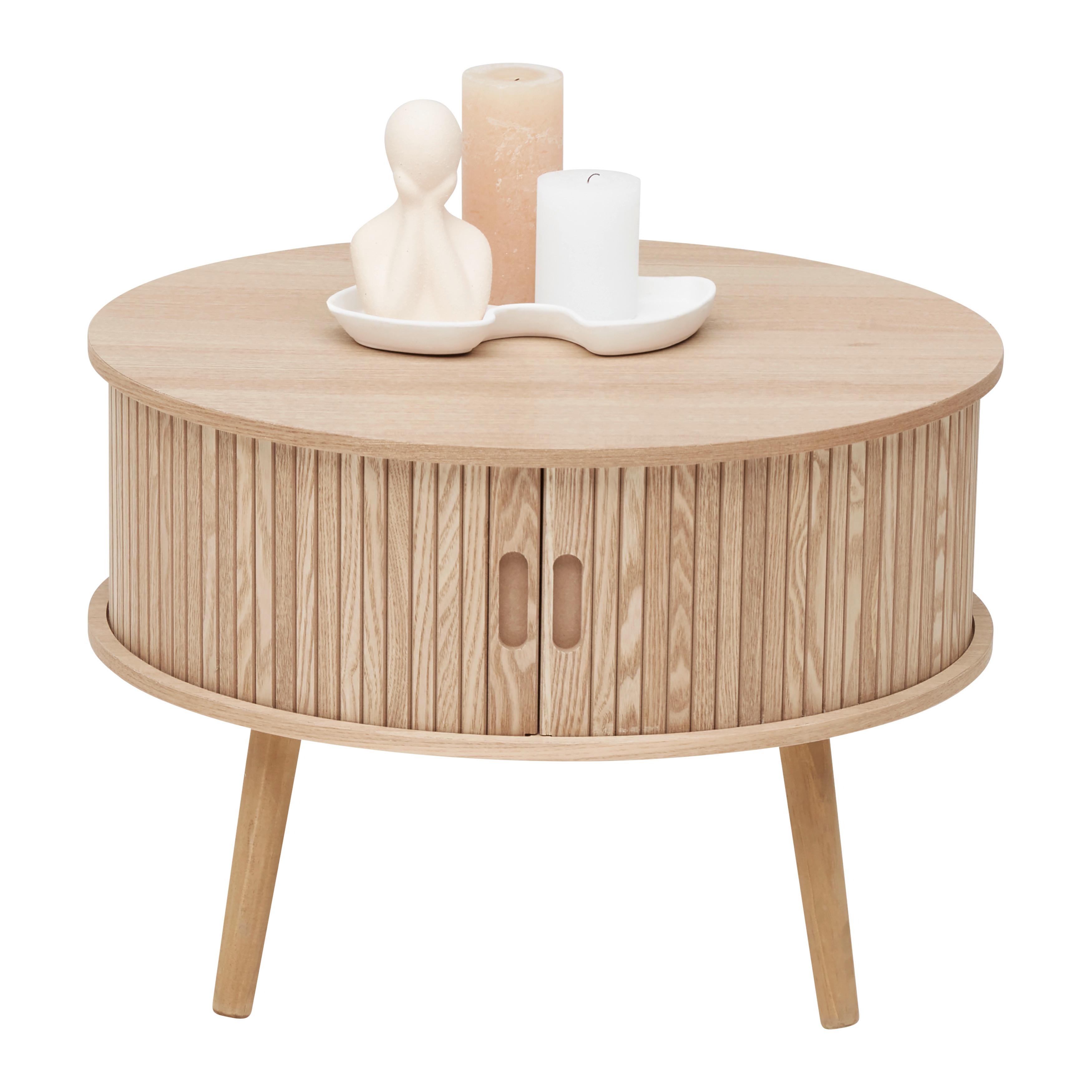 Konferenčný stolík SKANDY - prírodná farba, Modern, drevo/kompozitné drevo (60/40cm) - Premium Living