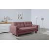 Schlafsofa Noret, Beere B: 222 Cm - Beere/Buchefarben, Design, Textil (222/93/99cm) - MID.YOU