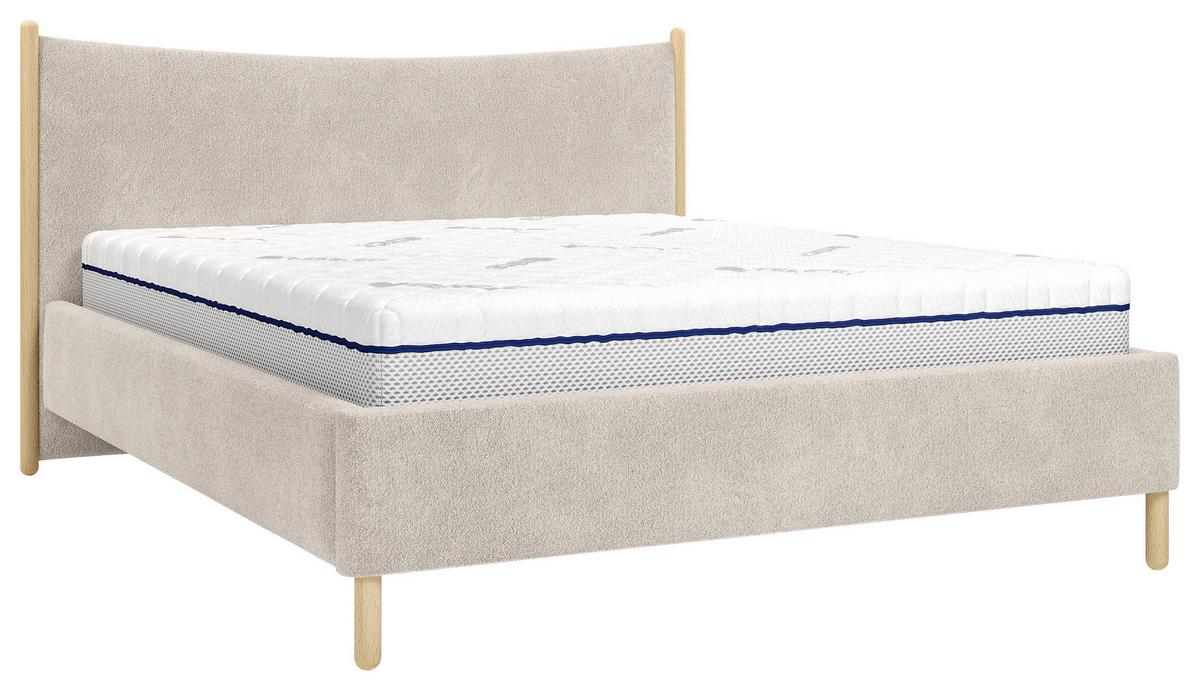 Polsterbett Nature Beige Lf: 180x200 Cm - Beige, MODERN, Holz/Holzwerkstoff (180/200cm) - MID.YOU