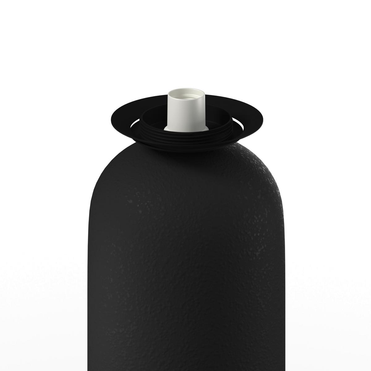STOLNÍ LAMPA AMORA - bílá/černá, Moderní, kov/keramika (20/52,5cm) - Bessagi Home