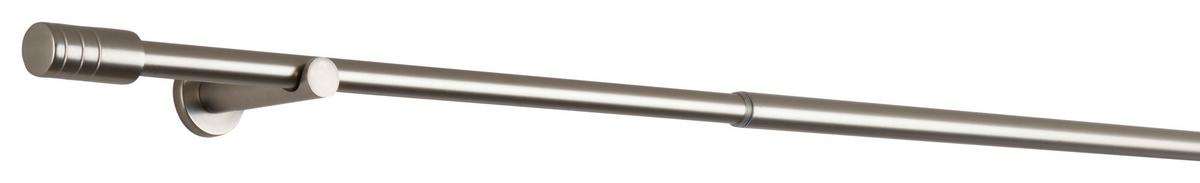 Sada tyčí na závesy Rillcube, 120-210cm - farba ušľachtilej ocele, kov (120-210cm) - Premium Living