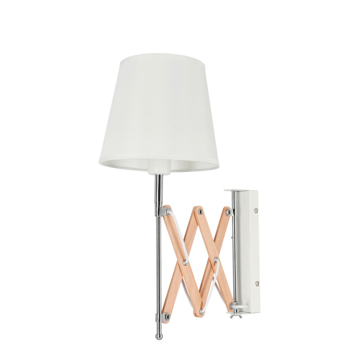 Wandleuchte 21-75437 - Chromfarben, KONVENTIONELL, Metall (22.5/52/50cm)