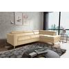 Ecksofa Mondo, Beige S: 286x208 Cm - Chromfarben/Beige, Design, Leder/Textil (286/208cm) - Livetastic