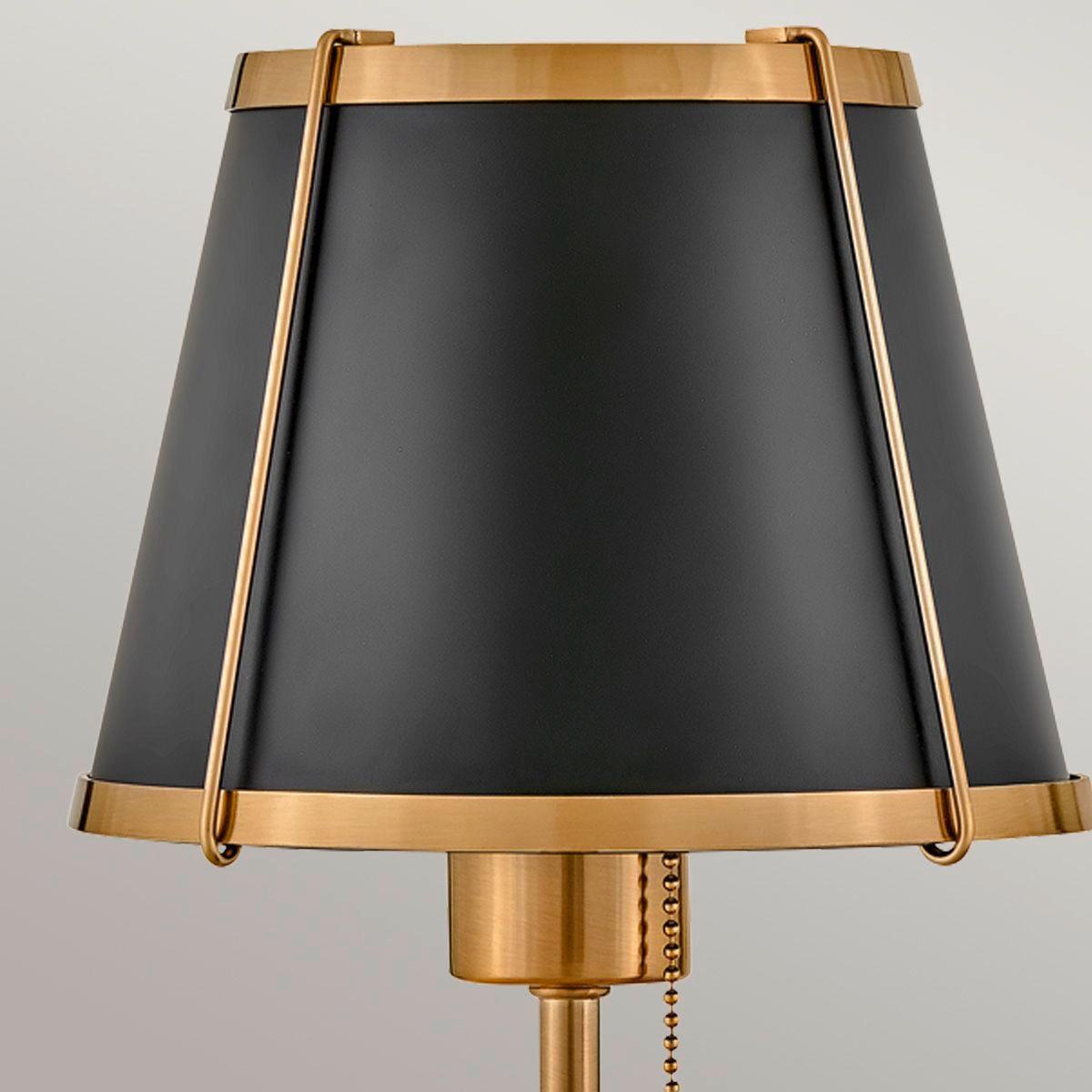 Falilámpa Hk-Clarke1-Br-Bk - fekete/aranyszínű, Konventionell, fém (40/18,4/22,2cm) - Elstead Lighting
