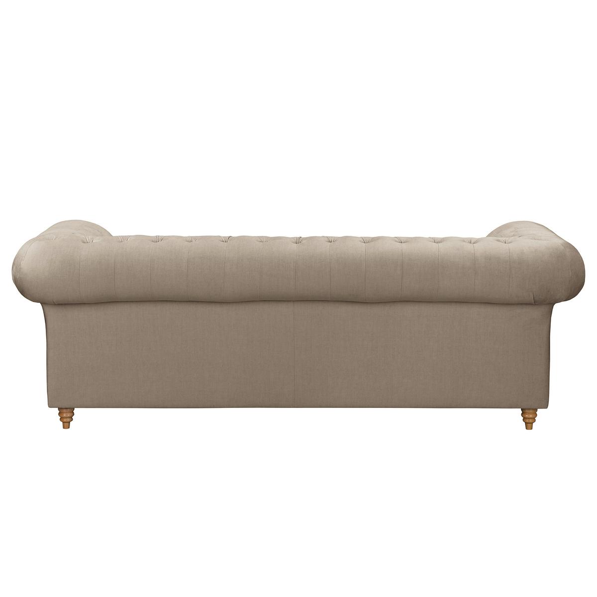 Schlafsofa Laura Taupe, B: 218cm - Taupe/Braun, Design, Textil (218/74/91cm) - P & B