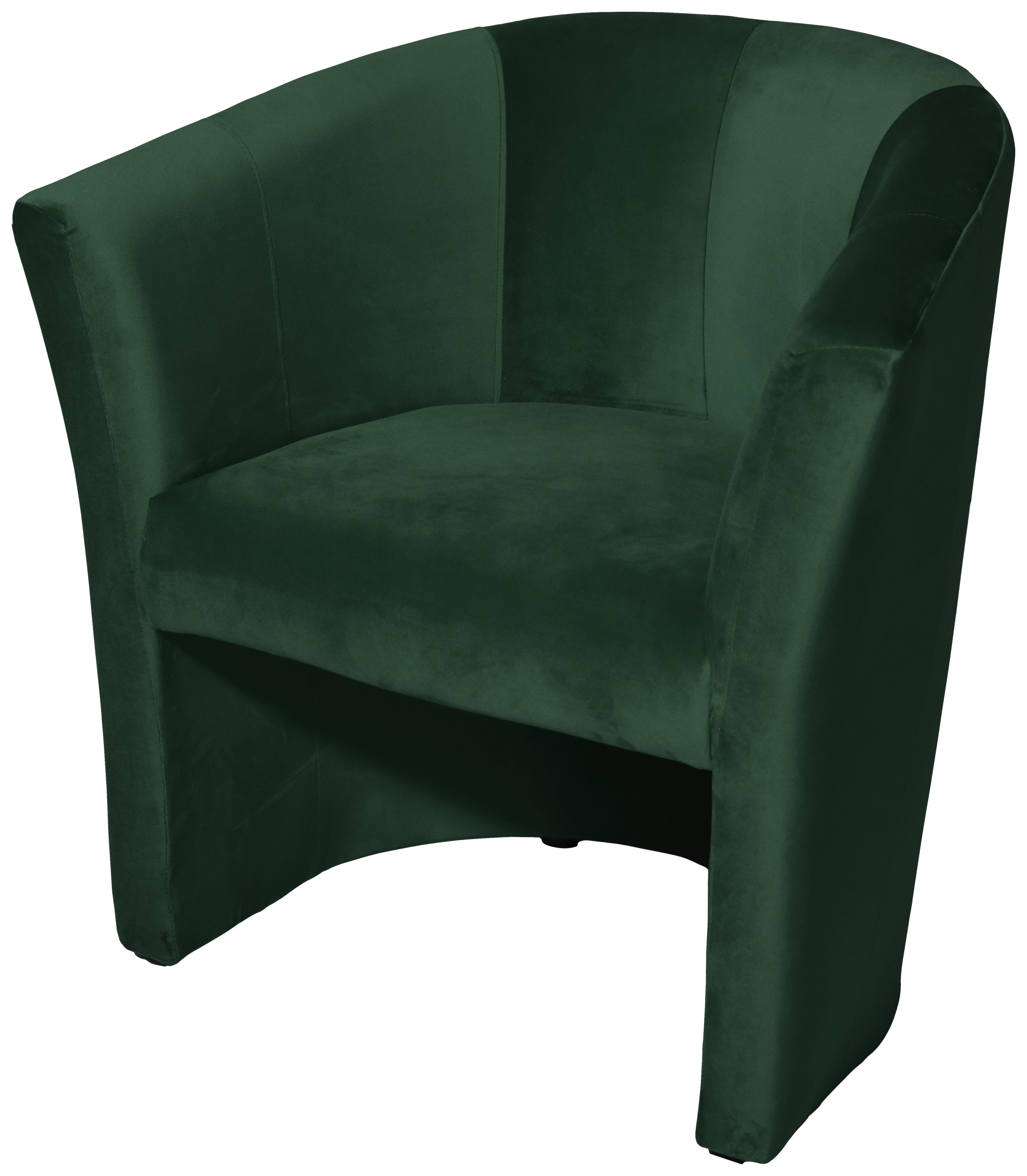 COCKTAILSESSEL JAZZ - Schwarz/Grün, Design, Textil (75/76/65cm) - MID.YOU