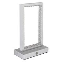 Akku-tischleuchte 24008a - Klar, Design, Kunststoff/Metall (14/7,5/23cm) - Globo