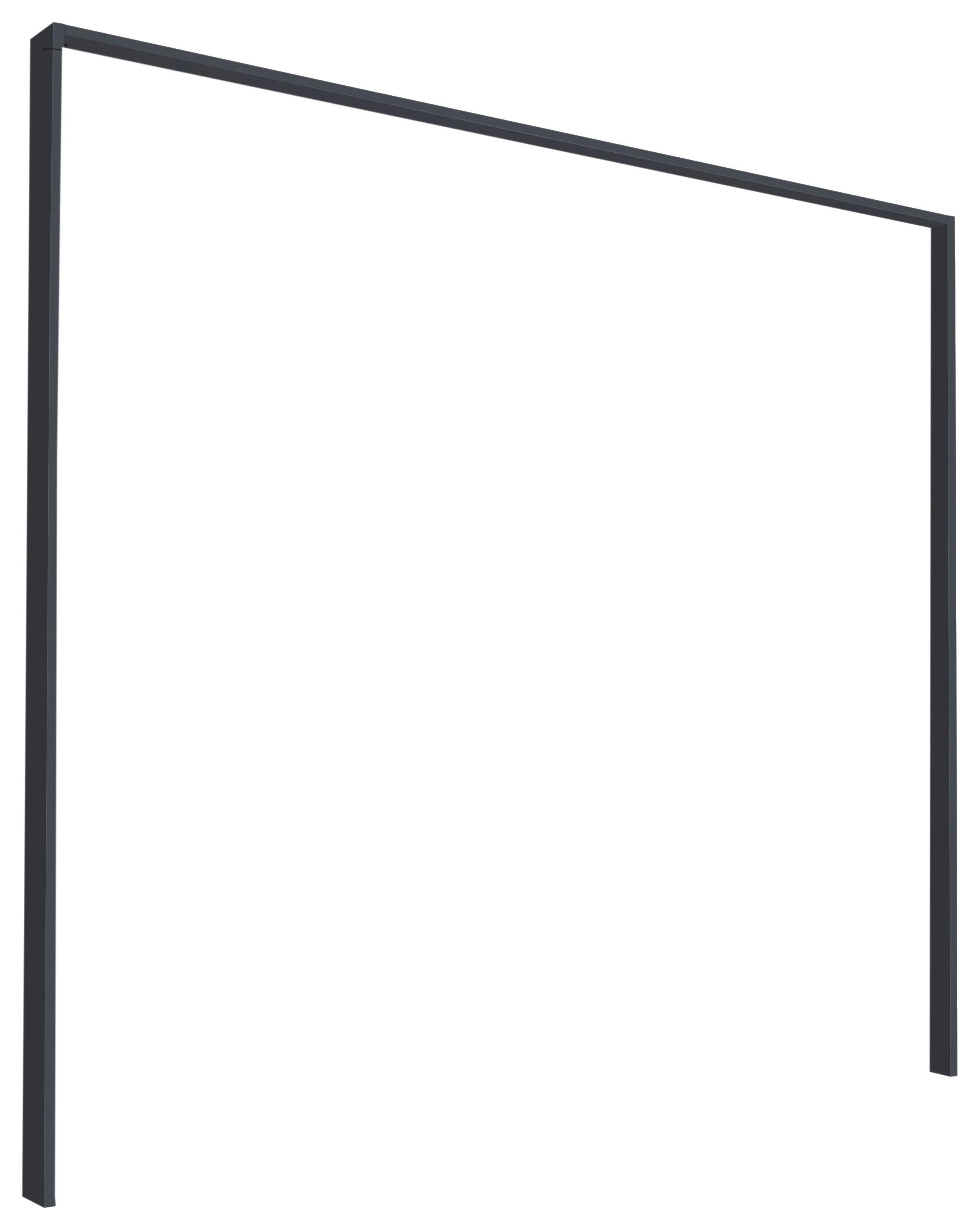 Passepartoutrahmen Bilbao Grau Metallic B: 278 cm - Grau, Design, Holzwerkstoff (278/214/23cm) - Rauch Möbel