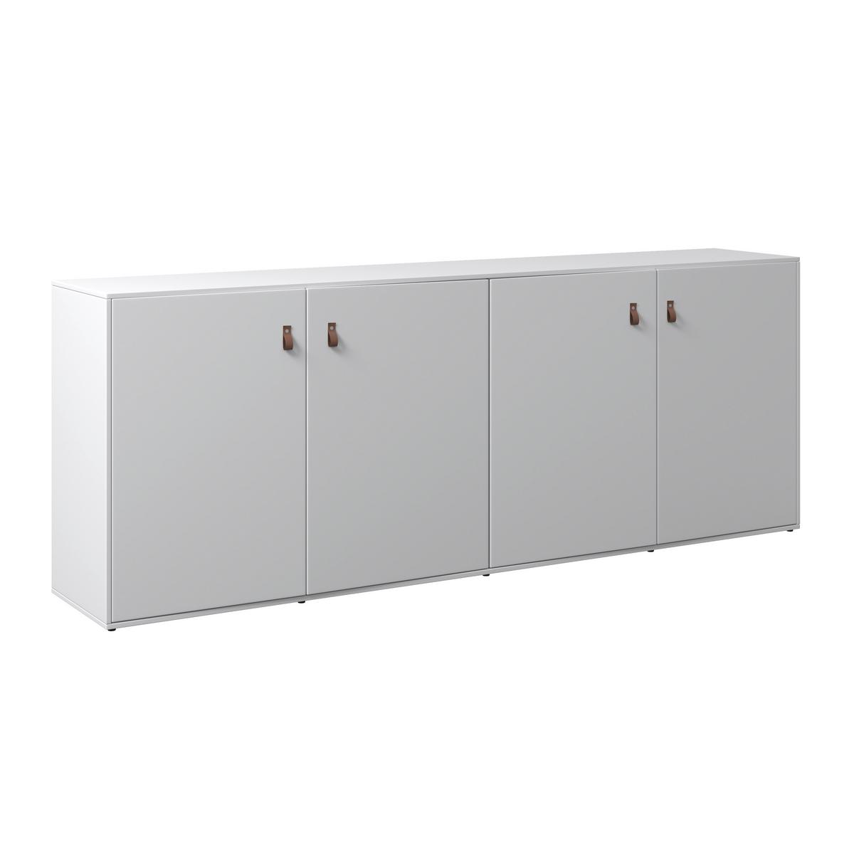 Komoda MICK - hnedá/čierna, Modern, plast (180/69,5/40cm) - Modern Living