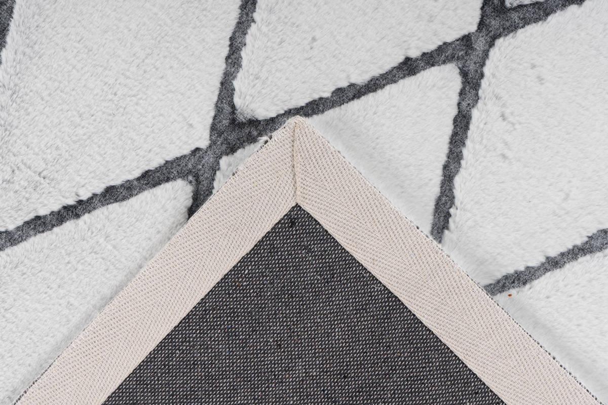 Teppich Läufer Anthrazit/ Weiß Vivica 80x250 cm - Anthrazit/Weiß, Design, Textil (80/250cm) - Kayoom