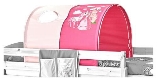 Tunnelset Rosa/pink Prinzessin B: 100 Cm Mit Gestänge - Pink/Rosa, KONVENTIONELL, Textil/Metall (100/73/87cm) - MID.YOU