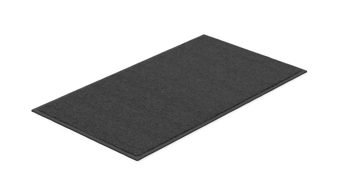 Badematte Jocylin - Anthrazit, Basics, Textil (65/115cm) - Grund