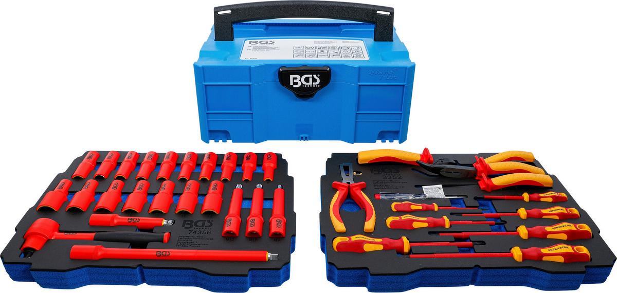 Vde-werkzeugsatz 70230 - Blau/Rot, Basics (39,5/29,0/16,5cm)