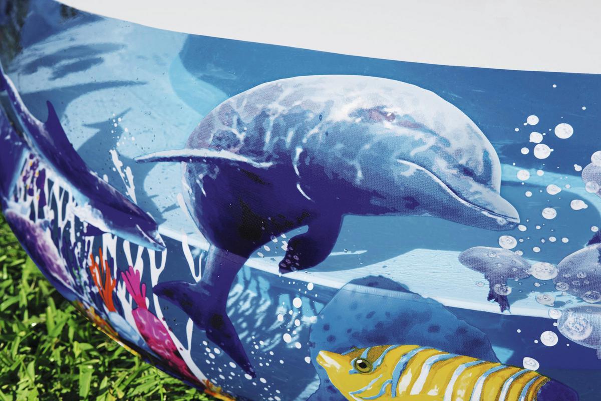 Spielpool Sea Ground L/B/H: ca. 262/157/46 cm - Multicolor, Kunststoff (262/157/46cm) - Bestway