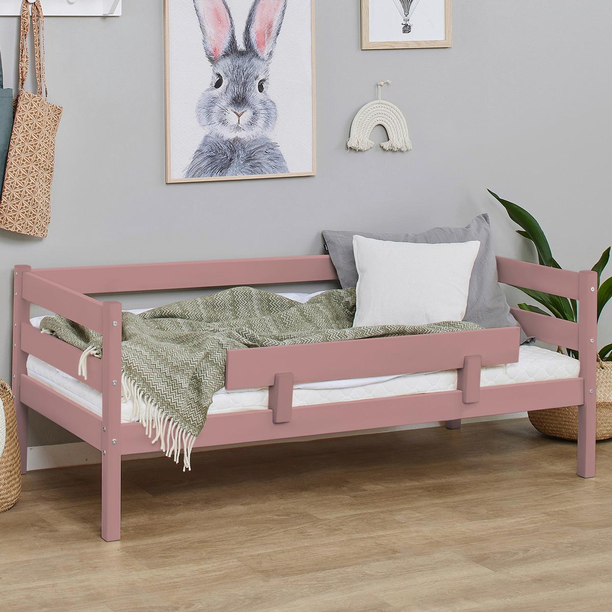 Bettschutzgitter Eco Comfort Rosa, B: 100 Cm - Rosa, MODERN, Holz (100/22,5/4cm) - MID.YOU