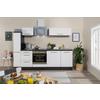 Küchenzeile Rp250ewc Mit Geräte 250 Cm Grau/weiß - Weiß/Grau, Basics, Holzwerkstoff (250cm) - Respekta