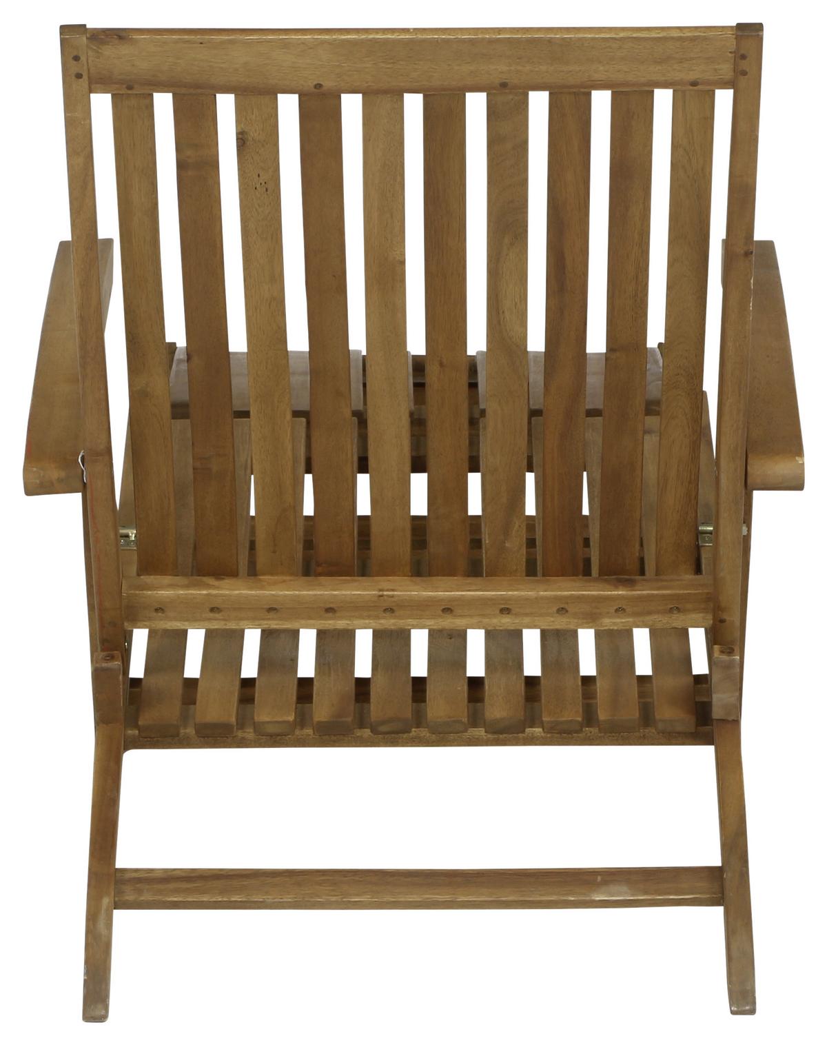 Bäderliege Paleros Echtholz Akazie Verstellbar - Akaziefarben, KONVENTIONELL, Holz (60/90/147cm) - Siena Garden