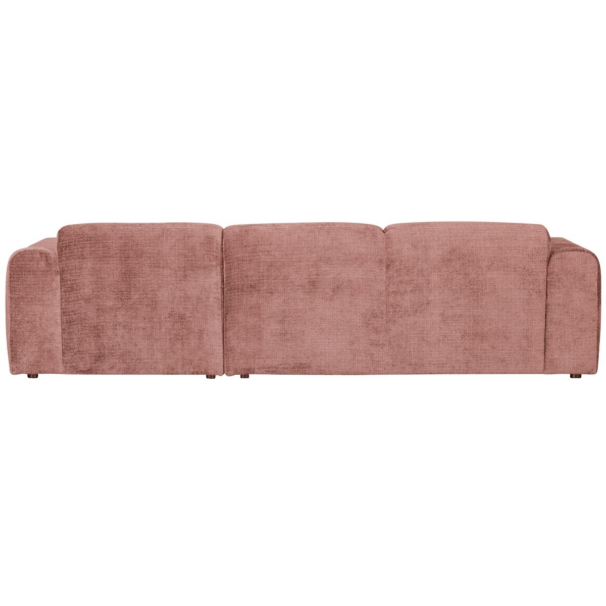 Ecksofa Cloud Taupe, Pink S: 280x165cm - Taupe/Pink, Design, Textil (280/165cm) - Livetastic