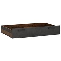 Gyerek Ágyfiók Nubi - ótölgy/sötétszürke, Modern, faalapú anyag (119,5/22,9/80cm)