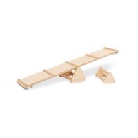 Motorikspiel Balancewippe und Balken Kari - Birkefarben/Buchefarben, Basics, Holz (115/20/5cm) - Pinolino