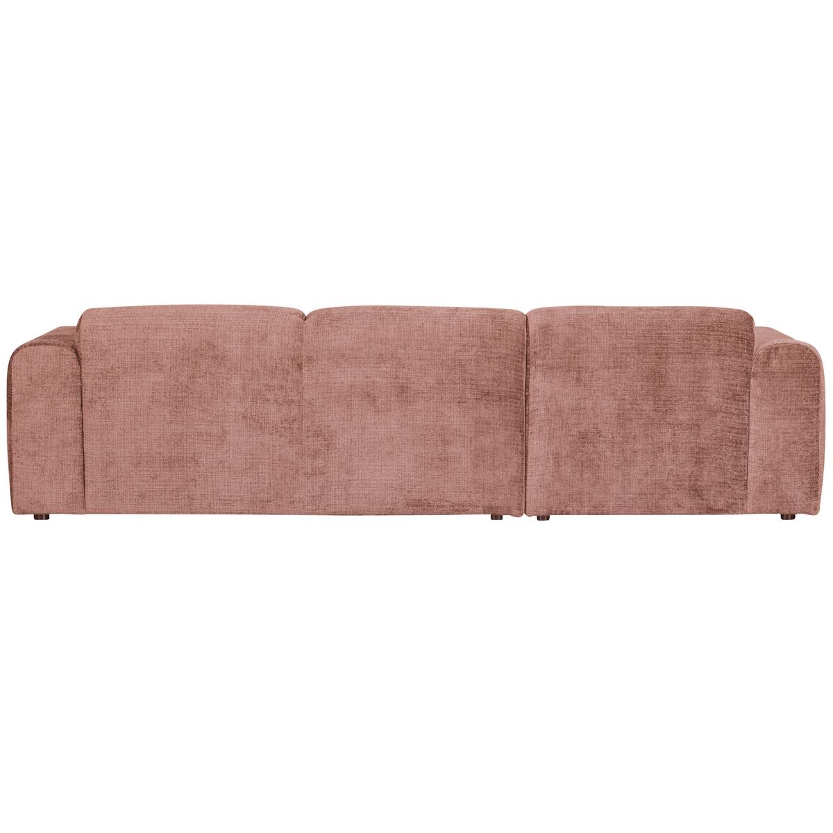 Ecksofa Cloud Taupe, Pink S: 165x280cm - Taupe/Pink, Design, Textil (165/280cm) - Livetastic