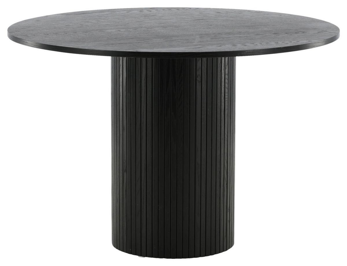 Esstisch Bianca - Schwarz, Design, Holzwerkstoff (110/110/75cm) - Livetastic