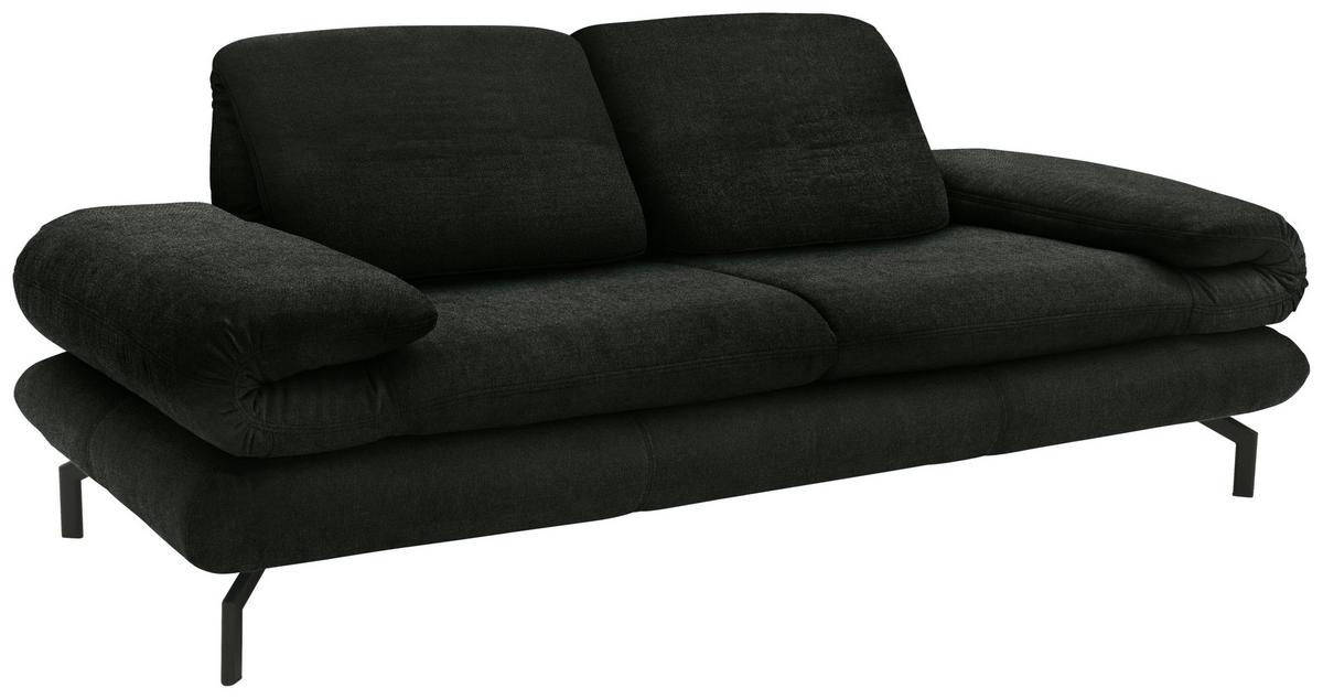 2-sitzer-sofa Looks Xiii Dunkelgrün - Dunkelgrün/Schwarz, Design, Textil (204 (264)/83 (110)/98cm) - LOOKS by W.Joop