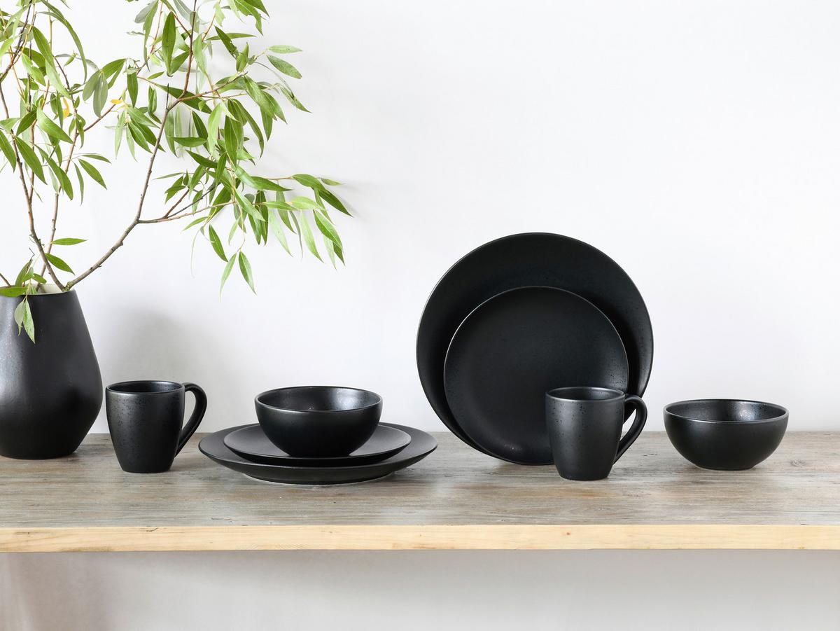 Kombiservice Magic Black Coup 8--Teilig., Schwarz - Schwarz, Basics, Keramik - Creatable