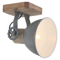 Deckenspots Gearwood - Anthrazit/Kupferfarben, Trend, Holz/Metall (59/19/23cm)