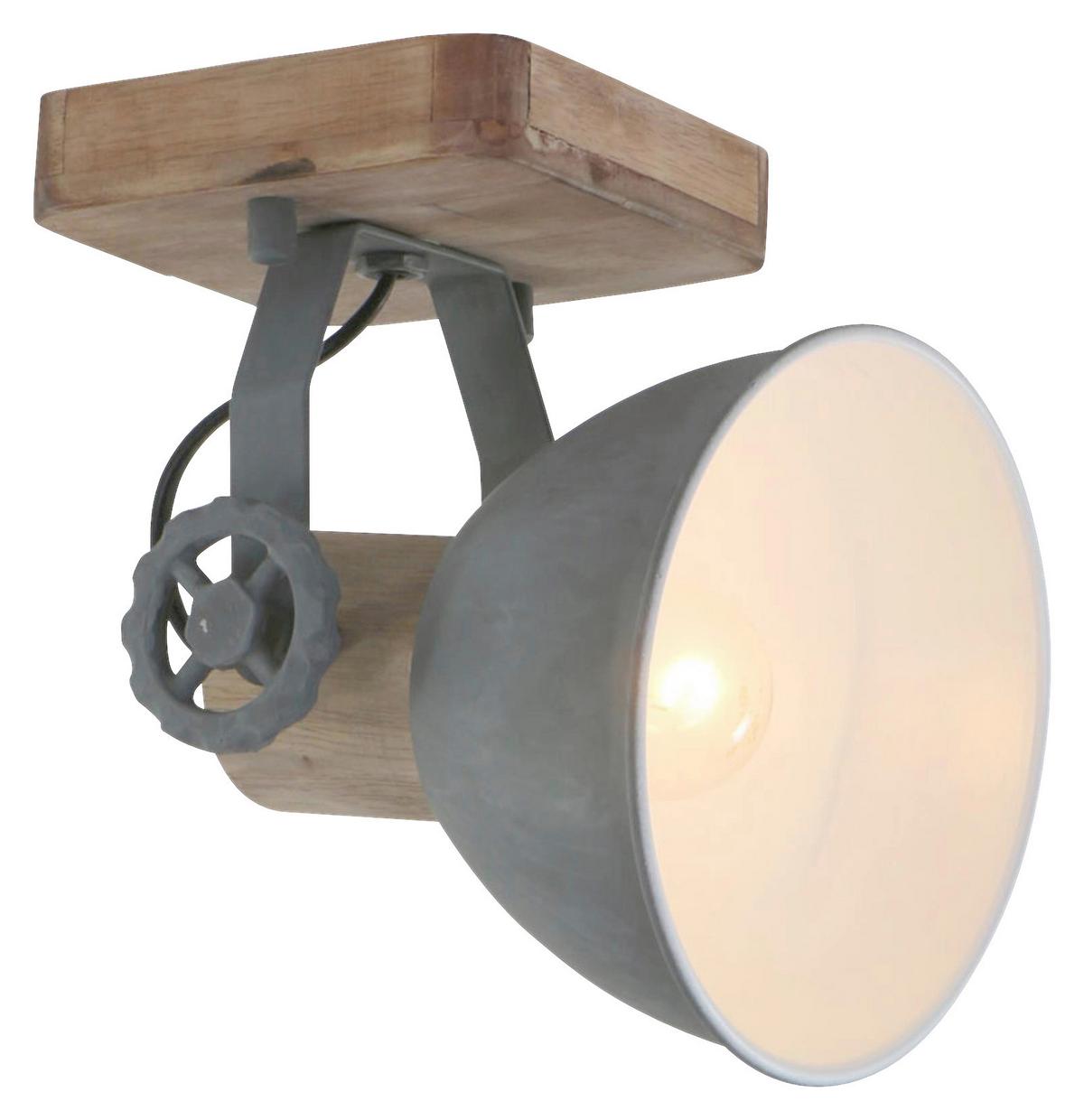 Deckenspots Gearwood - Anthrazit/Kupferfarben, Trend, Holz/Metall (59/19/23cm)