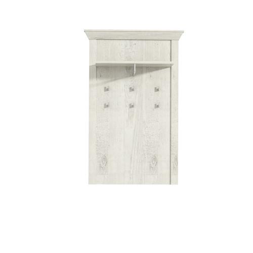 Garderobenpaneel Kashmir Pinien Dekor B: 97,3 cm - Weiß/Pinienfarben, Basics, Holzwerkstoff/Kunststoff (97,3/153,6/27,5cm) - Livetastic