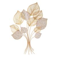 Wanddeko Felix Goldfarben, Grau B: 63 cm - Goldfarben/Grau, Basics, Metall (63/85/4cm)