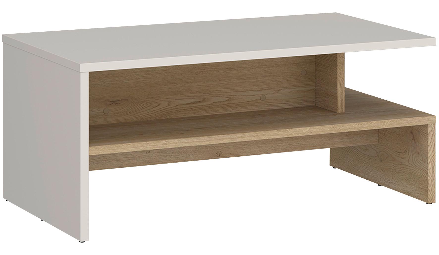 Couchtisch Samm Eichefarben/Beige B: 100 cm - Eichefarben/Beige, Trend, Holzwerkstoff (100/45,5/66cm)