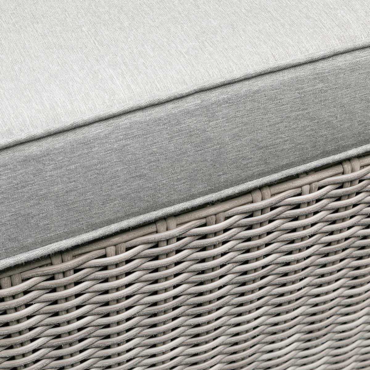 Loungegarnitur 5-tlg Palma Aus Kunststoff Mit Kissen - Grau, Basics, Glas/Textil (93/65/71cm) - Gardenson