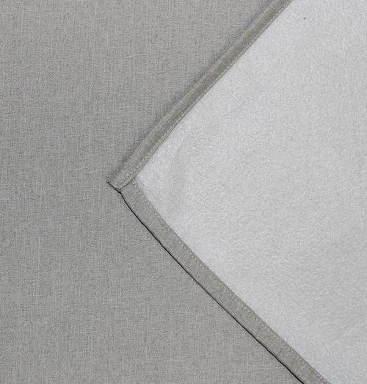 Wärmeschutzvorhang Grau B: 135 cm - Grau, KONVENTIONELL, Textil (135/245cm)