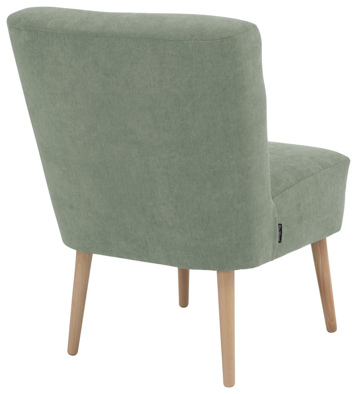 Sessel Fiona - Buchefarben/Hellgrün, Design, Textil (58/78/68cm) - Max Winzer