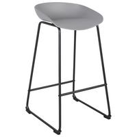 BAROVÁ ŽIDLE VEGAS - šedá/černá, Moderní, kov/plast (47/84/48cm) - Based