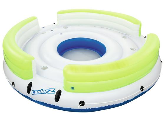 Bestway Badeinsel Lazy Dayz Island - Blau/Weiß, MODERN, Kunststoff (328cm) - Bestway Bestway Badeinsel Lazy Dayz Island - Blau/Weiß, MODERN, Kunststoff (328cm) - Bestway