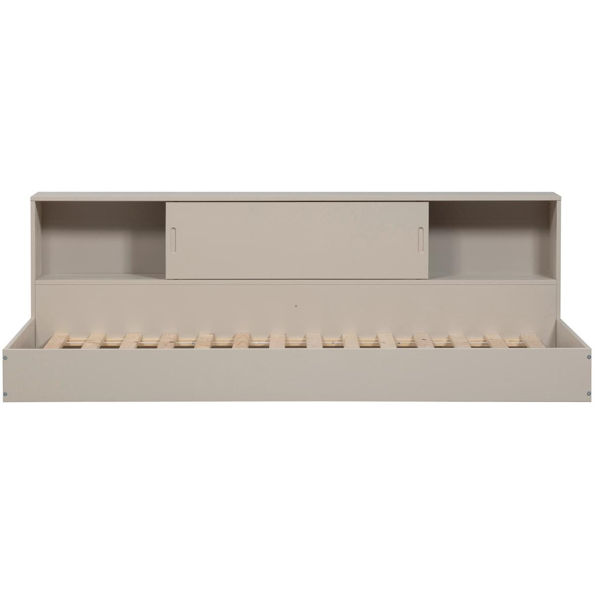 BODENBETT. Carter Grau 90x200cm - Grau, Basics, Holz (90/200cm) - MID.YOU