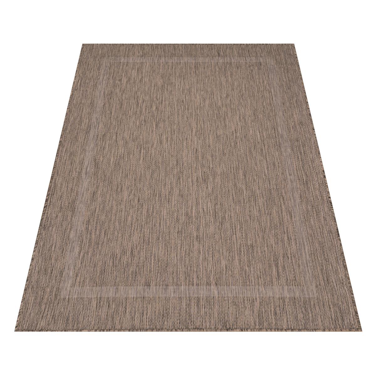 Flachwebteppich Relax - Braun, Basics, Textil (60/100cm) - Novel