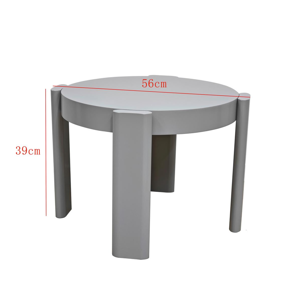 KONFERENČNÝ STOLÍK INGVAR -TREND- - sivá/piesková, Modern, kompozitné drevo (56/56/39cm) - Mömax
