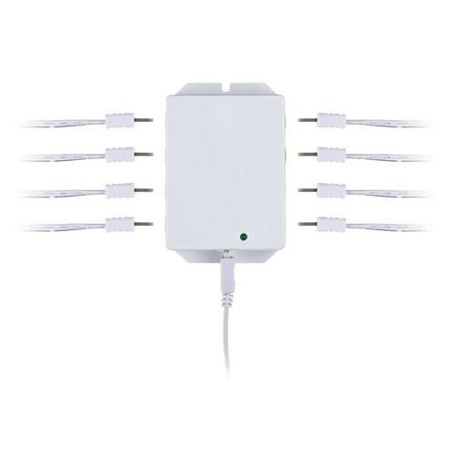 Verteiler 8-Fach Weiß + Zigbee - Weiß, Basics, Kunststoff (8,2/4,9cm) - Paulmann
