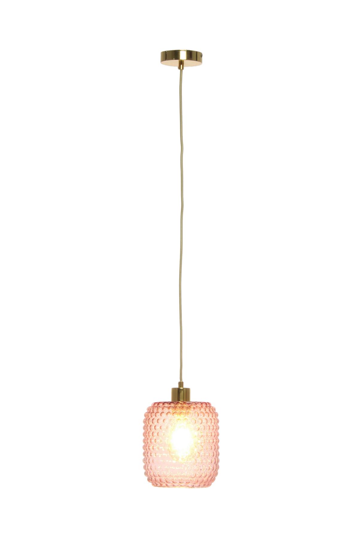 HÄNGELEUCHTE IRINA 125 ROSA - Rosa, Basics, Glas (20/20/27cm) - Kayoom