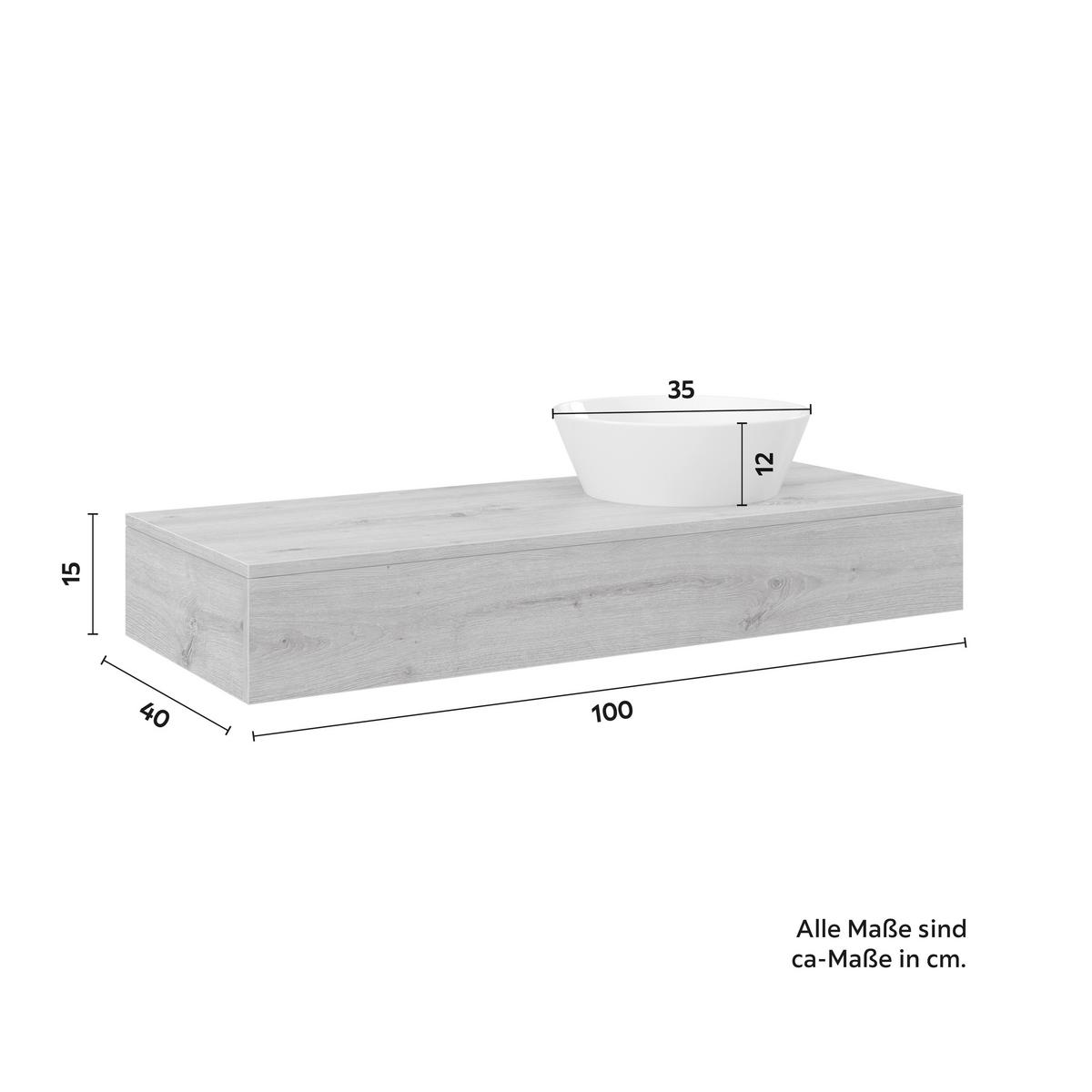Koupelna Wick 5 -dílná přírodní/bílá - bílá/přírodní barvy, Moderní, kov/kompozitní dřevo - Bessagi Home