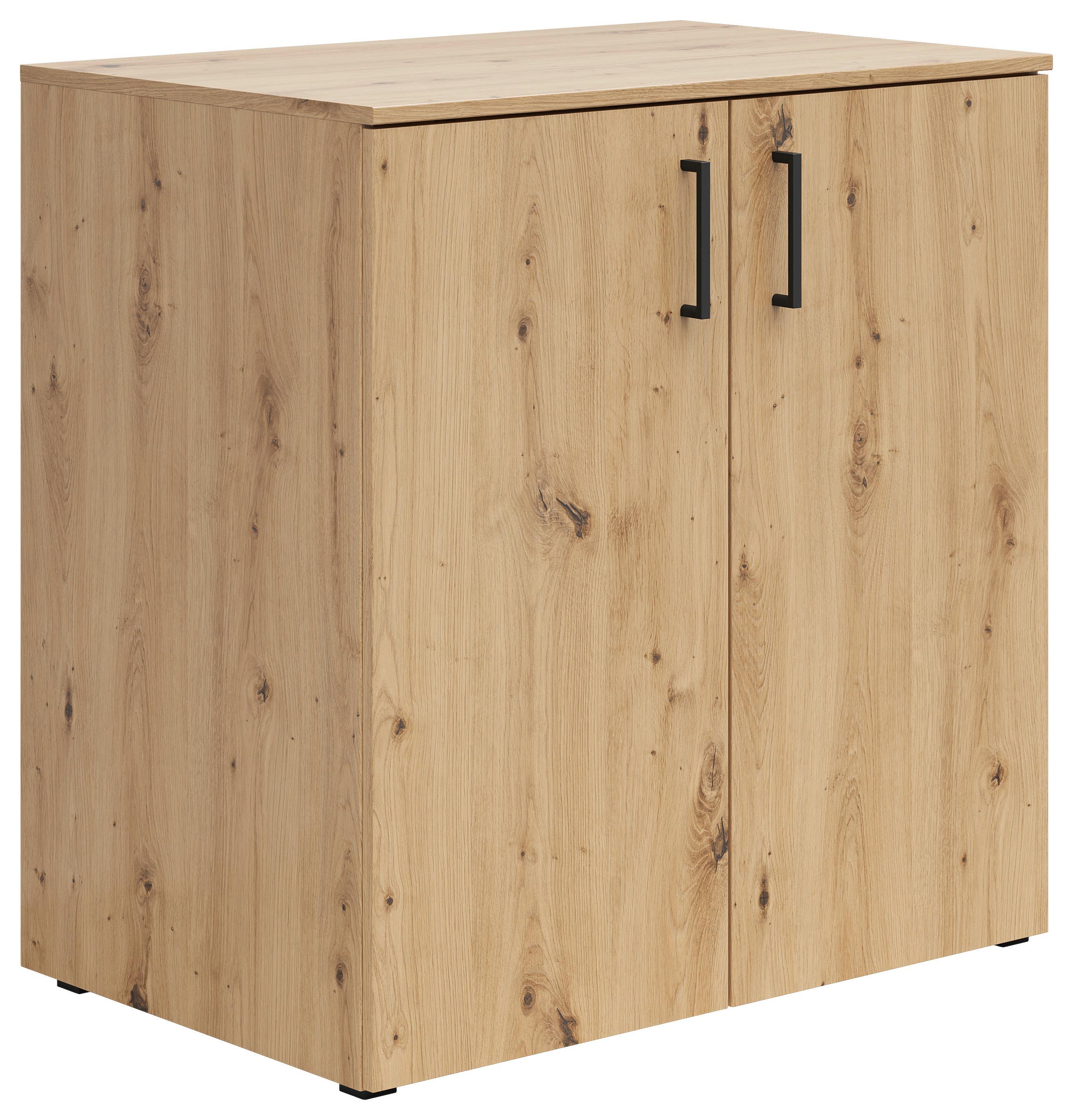 Kommode Multi, Cabinet2doors, S588-Reg - Anthrazit/Eiche Artisan, MODERN, Holzwerkstoff (80/83/52cm)