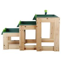 Wasserbahn 3--Teilig. Naturfarben/Grün - Naturfarben/Grün, Basics, Holz/Kunststoff (85/39/50cm) - Ondega