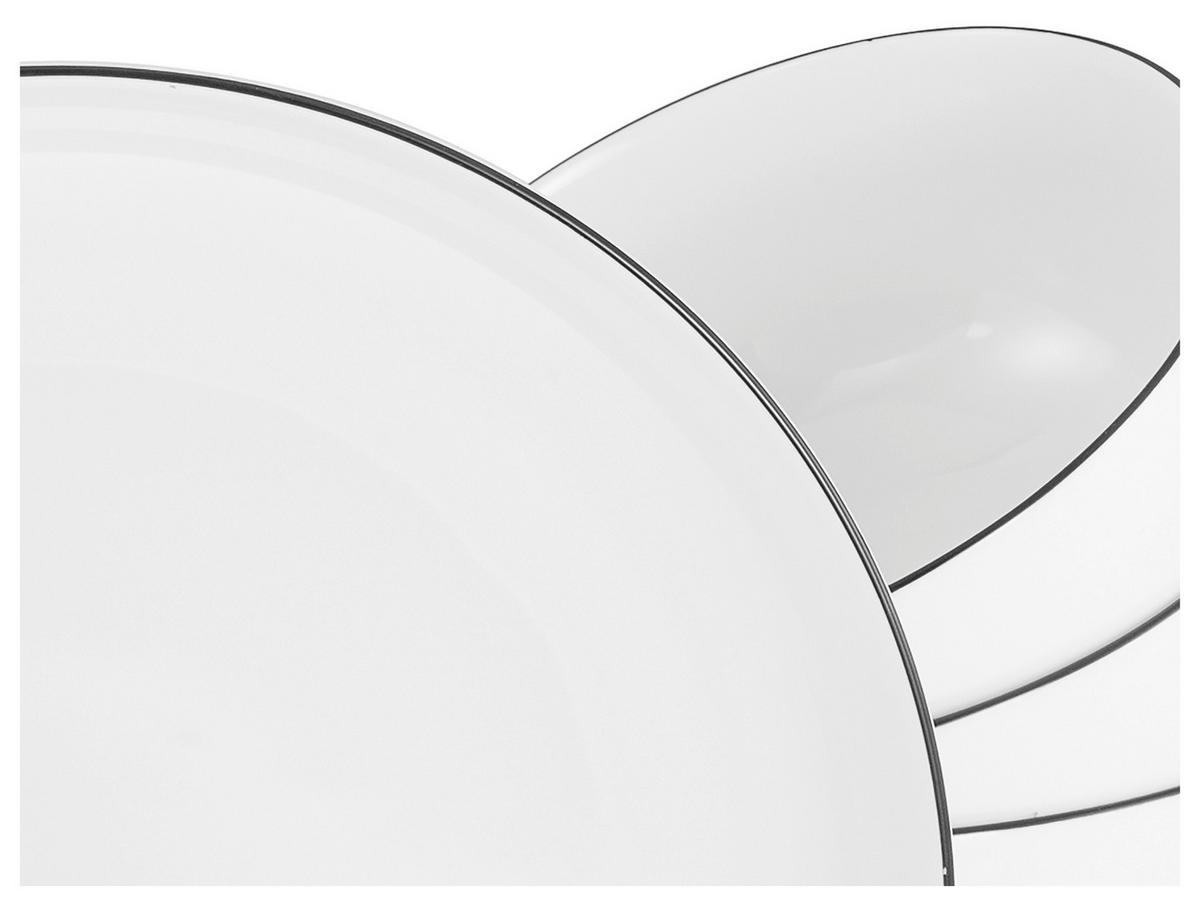 Tafelservice Porzellan Schwarz Weiß - Design - Creatable