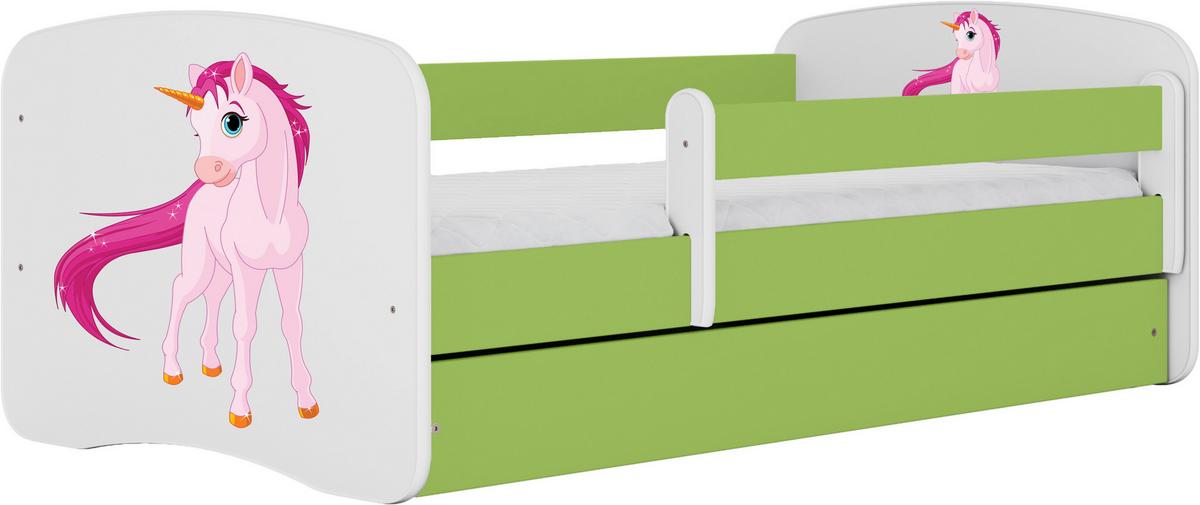 Kinder-/Juniorbett Babydreams Inkl. Matratze 80x160 - Birkefarben/Weiß, MODERN, Holz/Holzwerkstoff (80/160cm) - MID.YOU