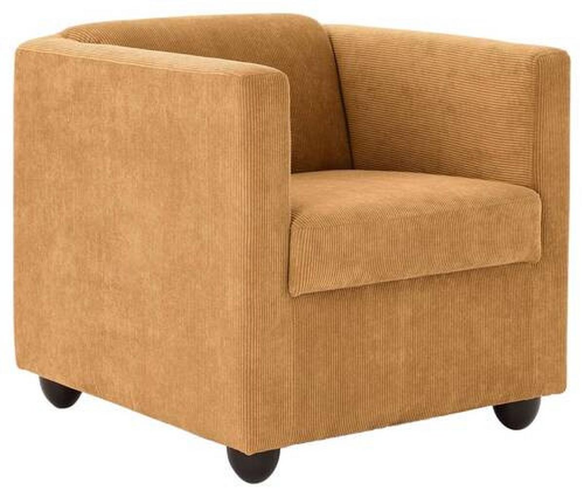 Sessel Looks I - Schwarz/Orange, Design, Textil (72/71/75cm) - LOOKS by W.Joop